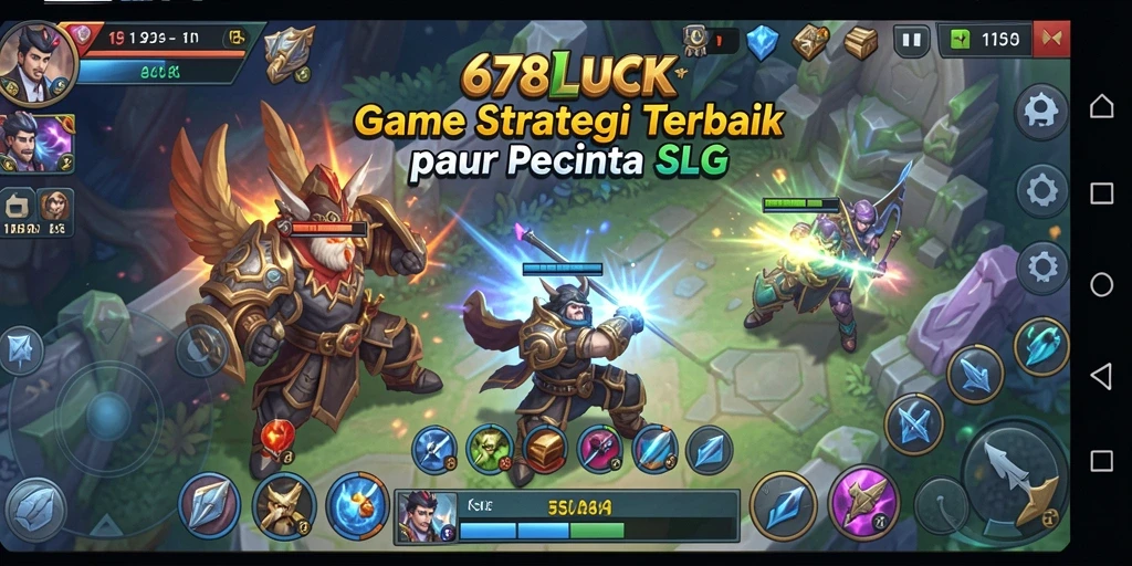 Tangkapan layar menunjukkan aksi seru gameplay SLG 678LUCK.