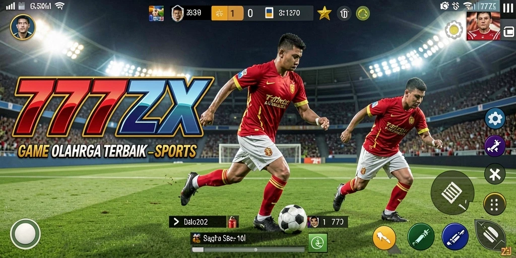 Tampilan gameplay <strong>777ZX</strong> saat pertandingan olahraga berlangsung, sangat mendebarkan.