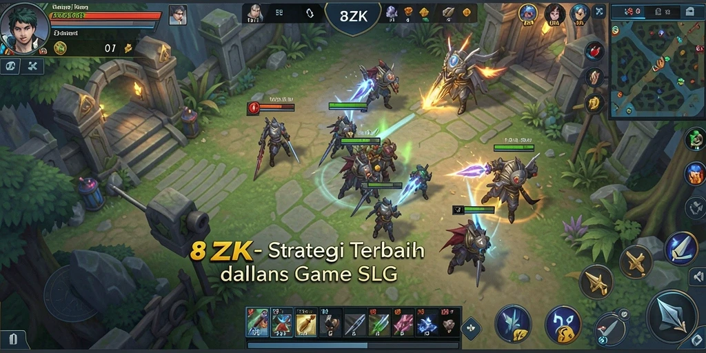 Tampilan gameplay mendebarkan dari 8ZK yang penuh strategi.