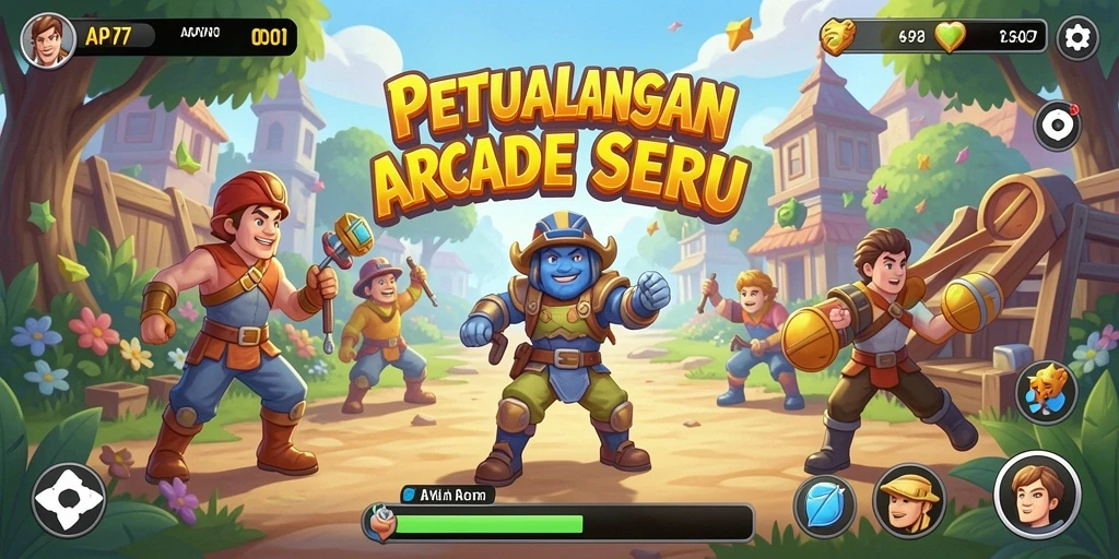 Screenshot API77 menampilkan gameplay seru yang menguji keterampilan pemain.