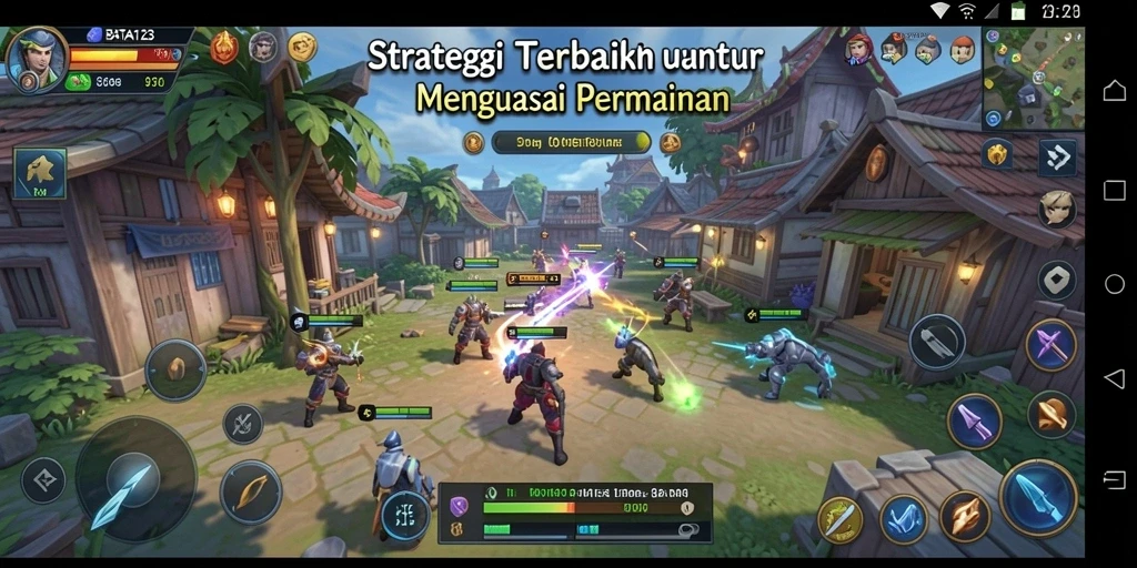 Tangkapan layar gameplay BATA123 yang intens dan strategis.
