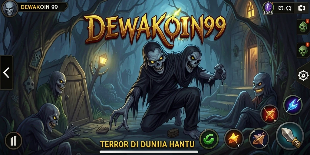 Gameplay DEWAKOIN99 yang penuh ketegangan dan hantu menyeramkan.