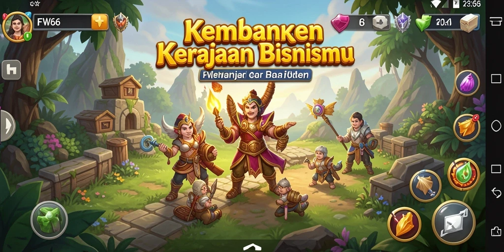 Tampilan gameplay menarik dari FW66 dengan elemen Tycoon.