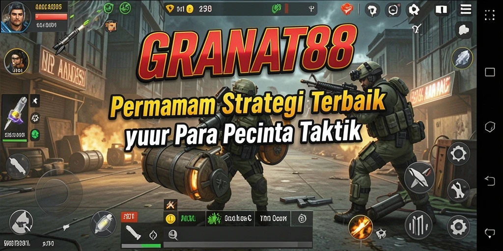 Tangkapan layar permainan GRANAT88 menampilkan aksi strategi yang intens.