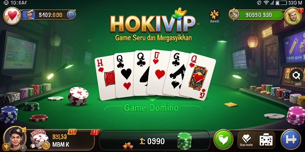 Gameplay HOKIVIP yang seru dengan suasana kompetitif.