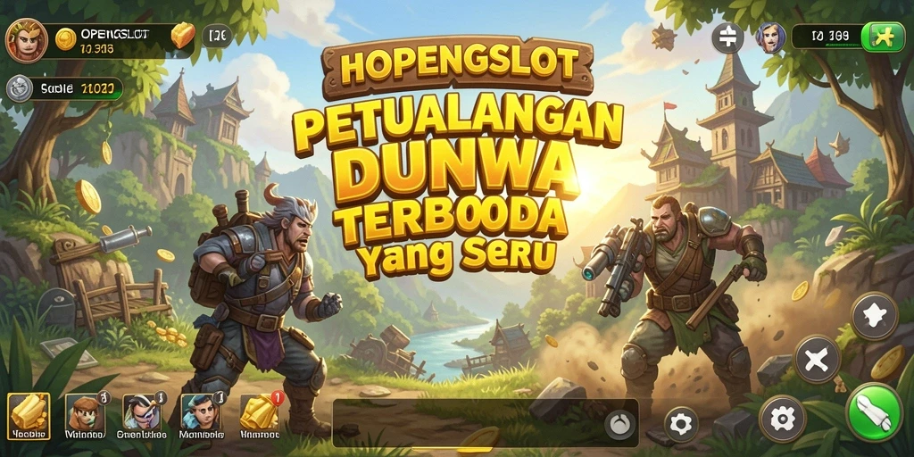 Gameplay seru HOPENGSLOT di dunia terbuka yang luas.