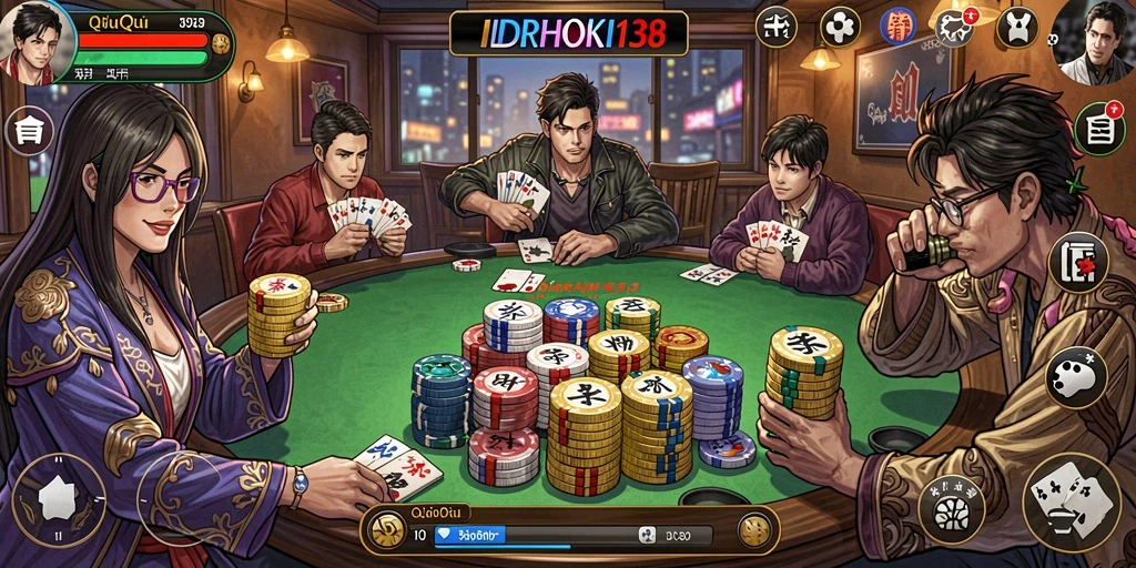 Tampilan gameplay menarik dari permainan QiuQiu.
