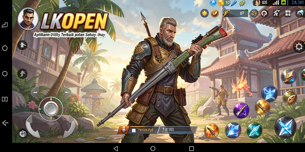 Screenshot utama LKOPEN menampilkan antarmuka user-friendly aplikasi Utility.