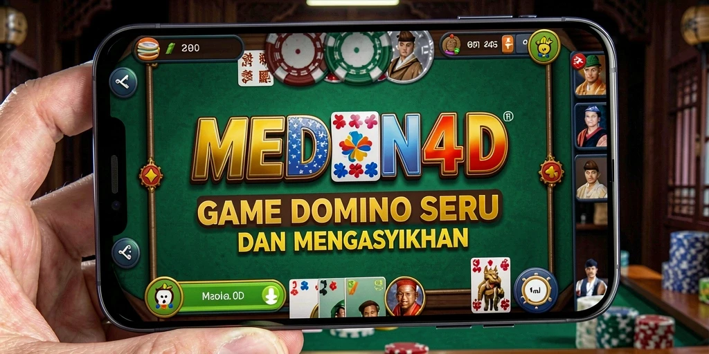Tampilan gameplay seru di MEDAN4D saat bermain Domino.