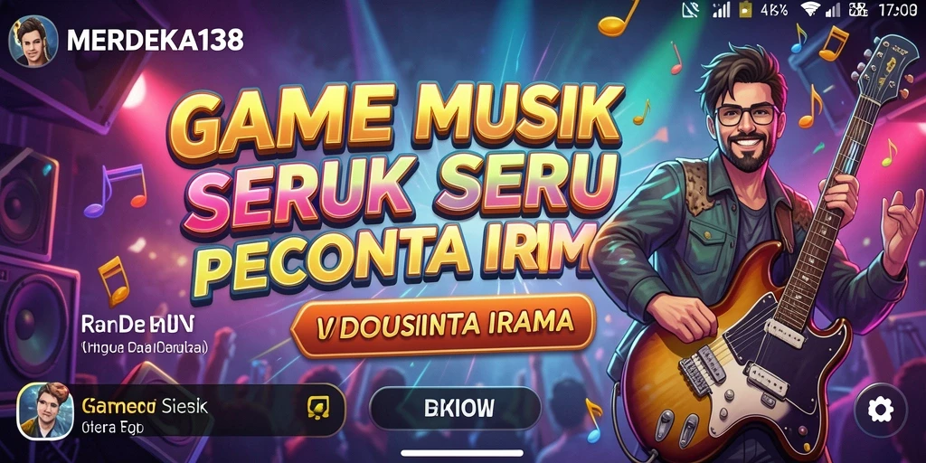 Screenshot utama MERDEKA138 dengan gameplay penuh irama dan keseruan.