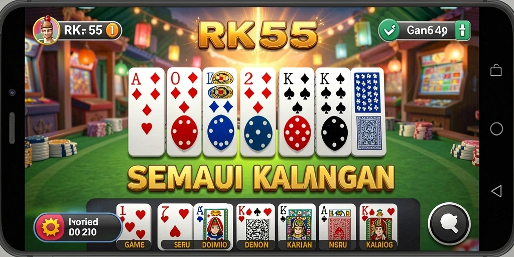 Tampilan gameplay RK55 yang menarik dan seru.