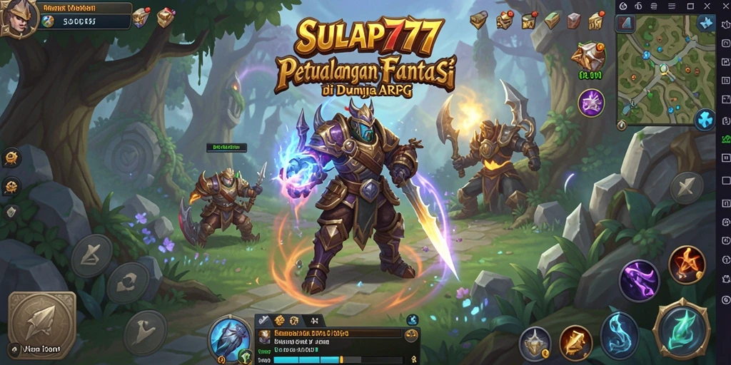 Tampilan gameplay mendebarkan di dunia fantasi SULAP777.