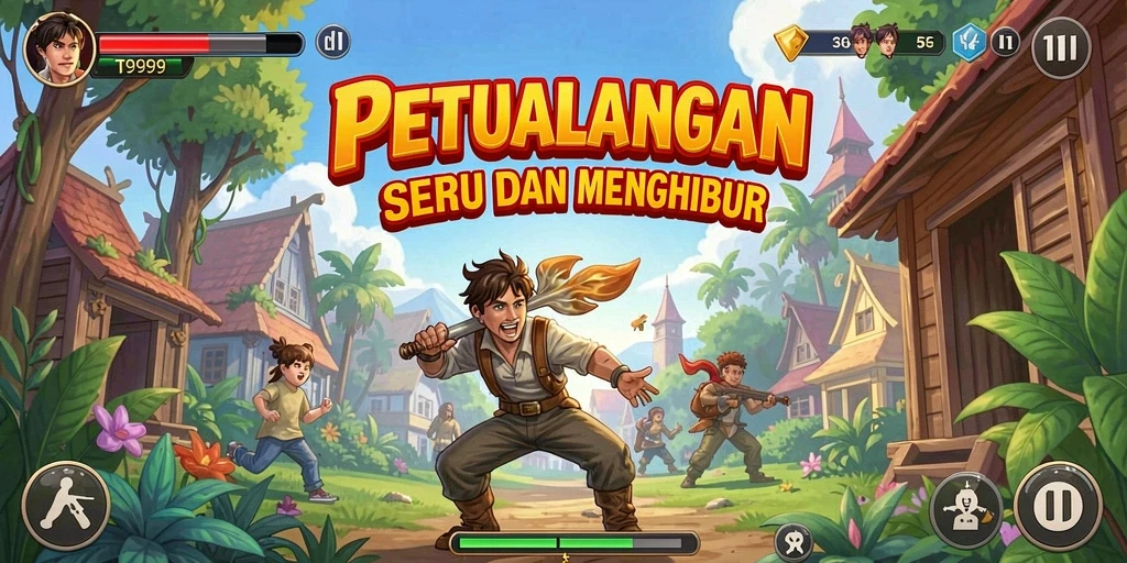 Gameplay seru T9999 dalam aksi penuh warna dan tantangan.
