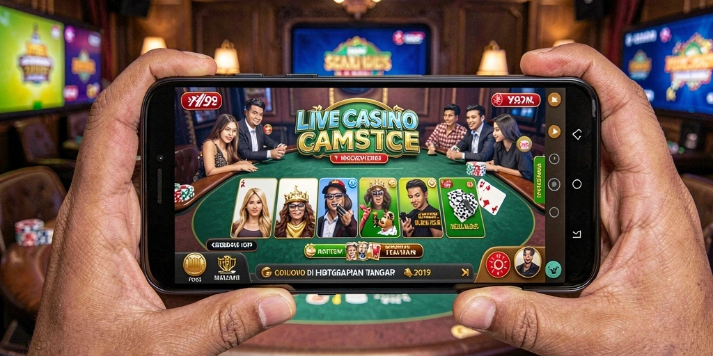 Tampilan gameplay Live Casino yang memukau di Y89.